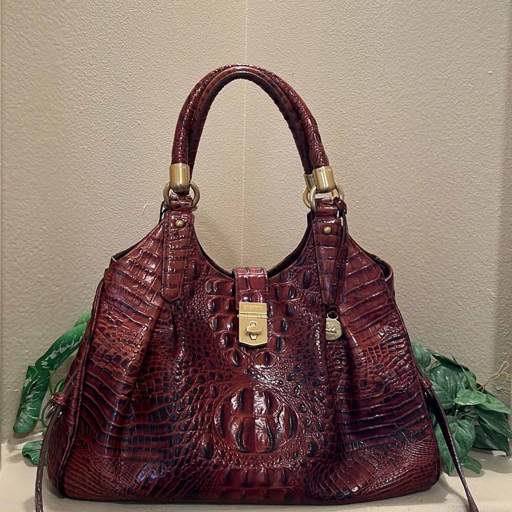 Brahmin Pecan crossbody bag